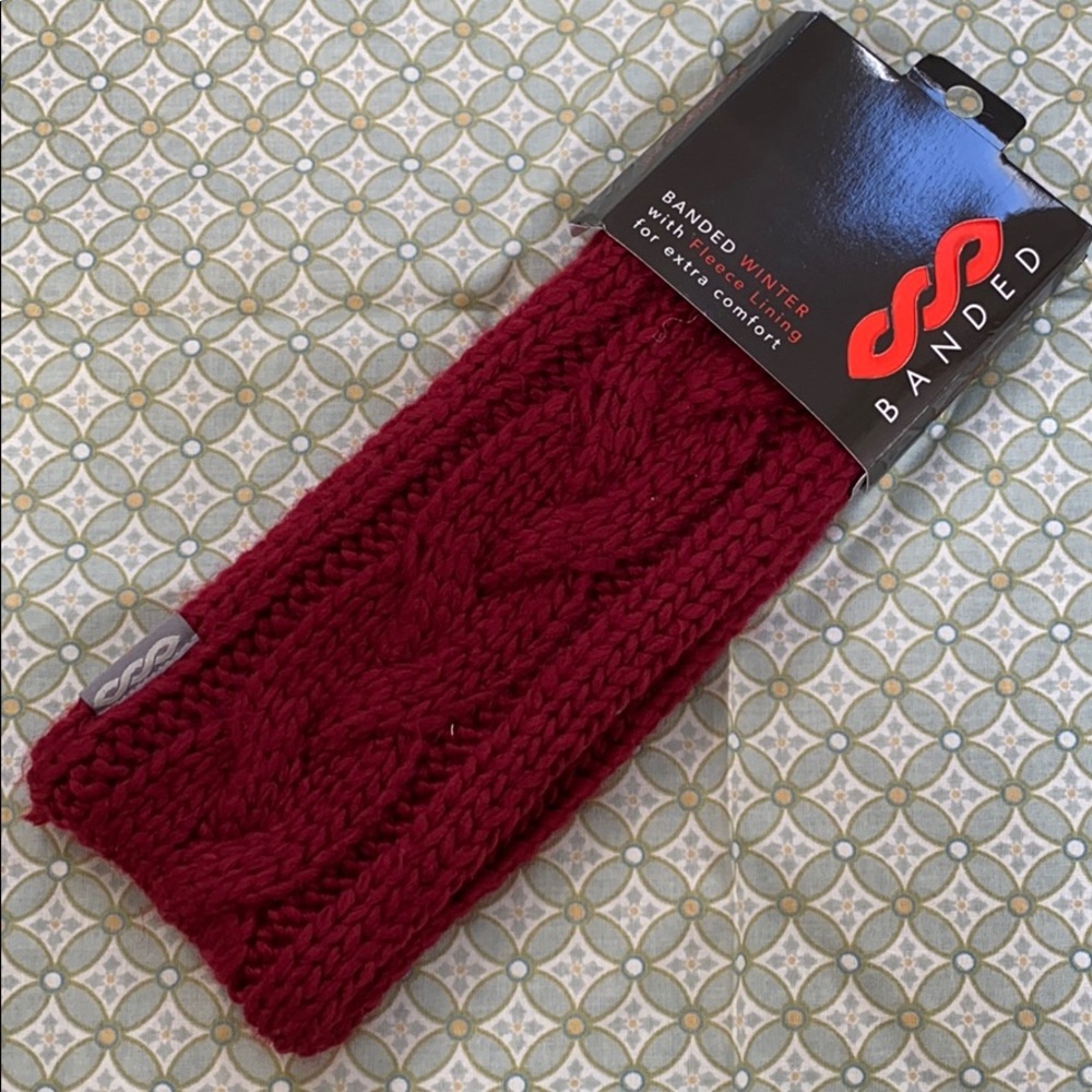 Banded Headband w Fleece Lining